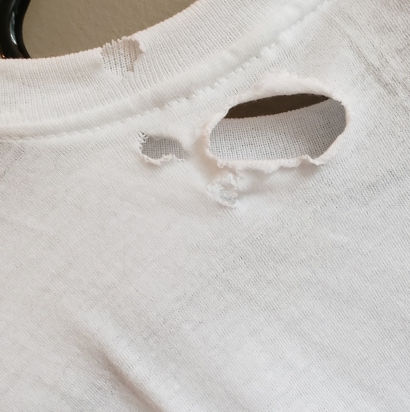 Hanes Destructed Crop Tee - Picture 6 of 6